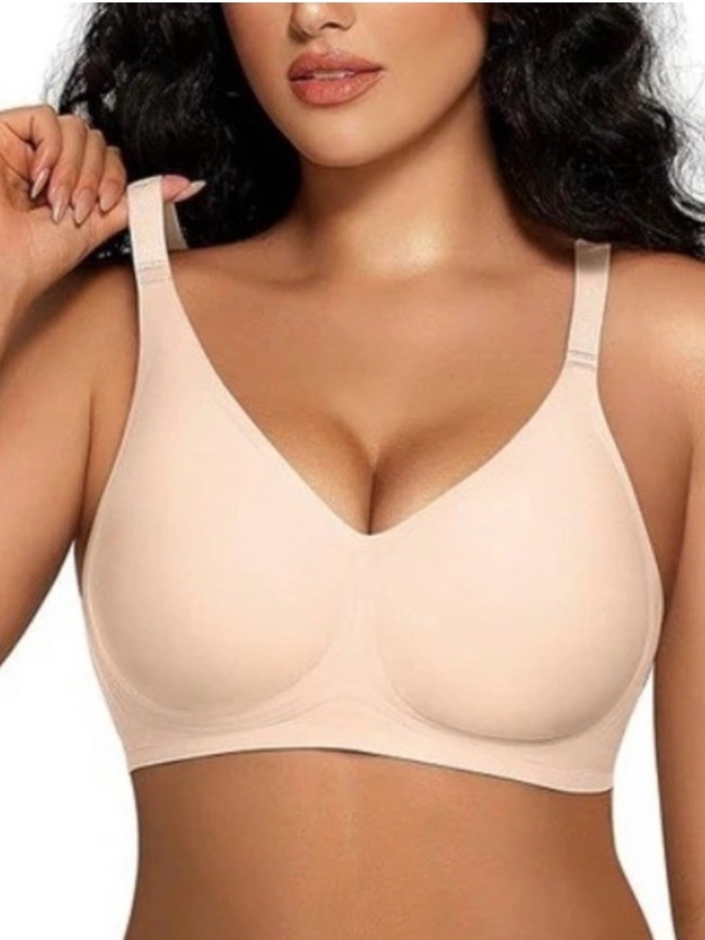 NWT Oeak Seamless Full Coverage Convertible Bra Nude - Size XL
